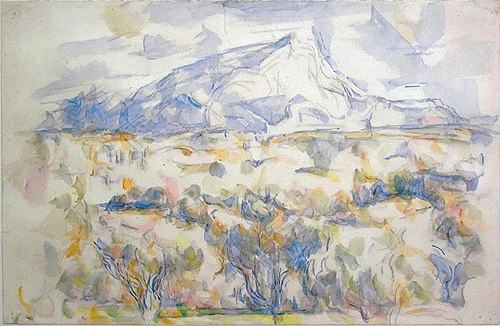 La Montagne Sainte-Victoire vue des Lauves, 1902, Paul Cézanne