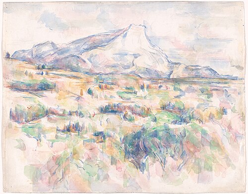 La Montagne Sainte-Victoire vue des Lauves, 1902, Paul Cézanne