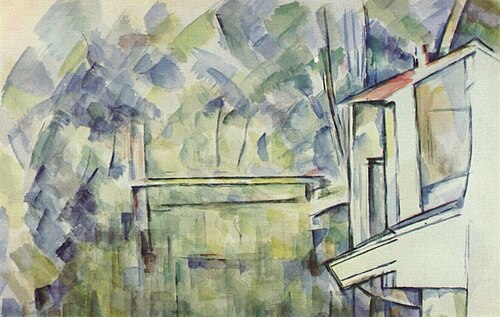 Moulin sur une rivière, 1904, Paul Cézanne