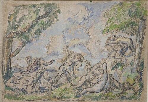 La lutte d'amour, 1875, Paul Cézanne