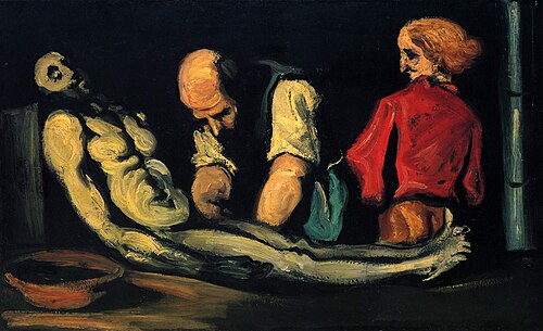 La Toilette funéraire, 1869, Paul Cézanne