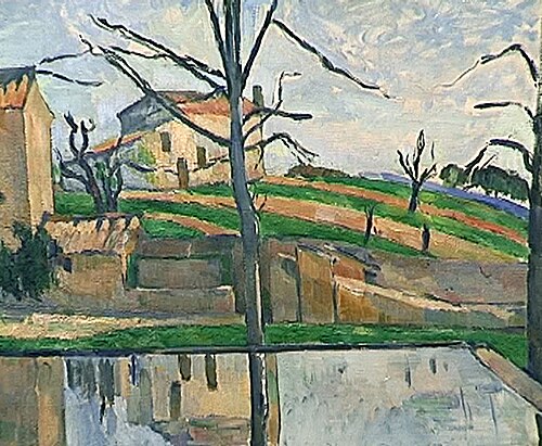 Le Bassin du Jas de Bouffan en hiver, , Paul Cézanne