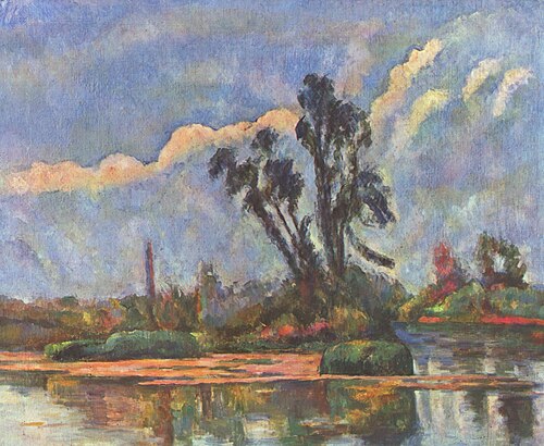 Bords de l'Oise, 1888, Paul Cézanne