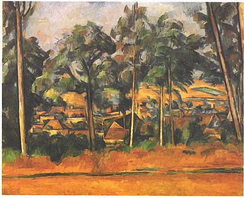 Village derrière les arbres, 1898, Paul Cézanne