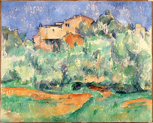 Maison de Bellevue et pigeonnier, 1890, Paul Cézanne