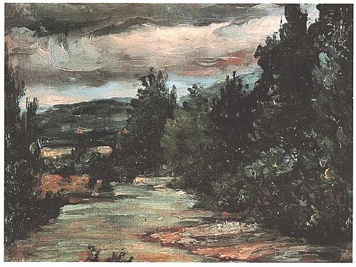 La Rivière dans la plaine, 1865, Paul Cézanne