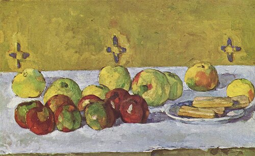 Pommes et biscuits, 1877, Paul Cézanne