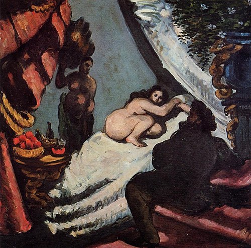 Une moderne Olympia; Le Pacha, 1870, Paul Cézanne