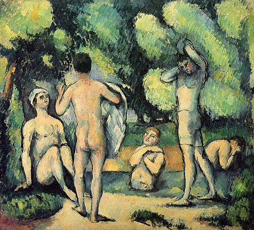 Cinq baigneurs, 1879, Paul Cézanne