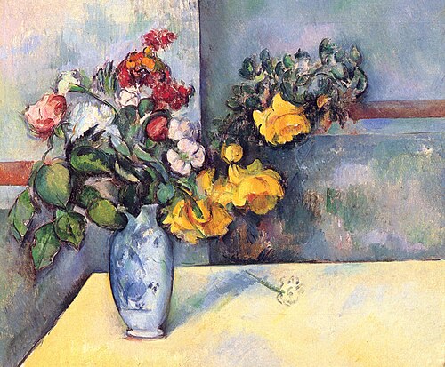 Nature morte, fleurs dans un vase, 1885, Paul Cézanne