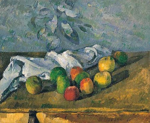 Pommes et serviette, 1879, Paul Cézanne
