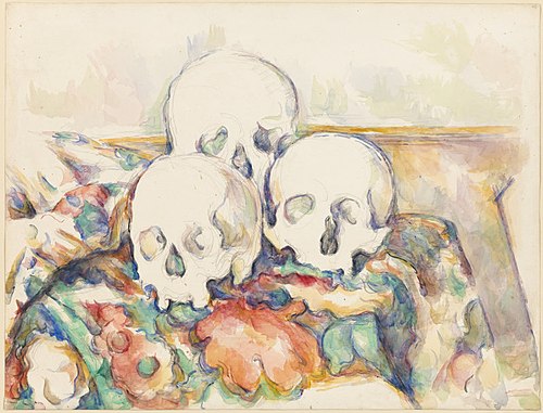 Trois crânes, 1902, Paul Cézanne