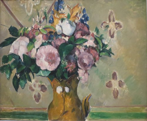 Fleurs dans un vase rouge, 1880, Paul Cézanne