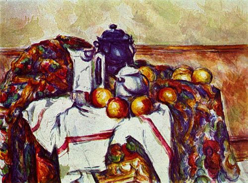 Nature morte au pot au lait bleu, 1500, Paul Cézanne