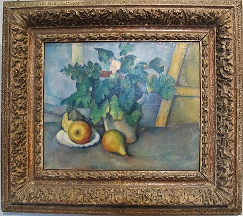 Pot of Primroses and Fruit, 1888, Paul Cézanne
