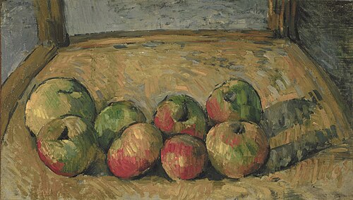 Pommes sur une chaise, 1878, Paul Cézanne