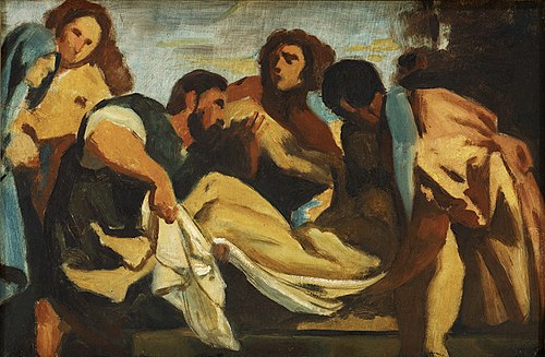 Pietà, d'après Titien, 1864, Paul Cézanne