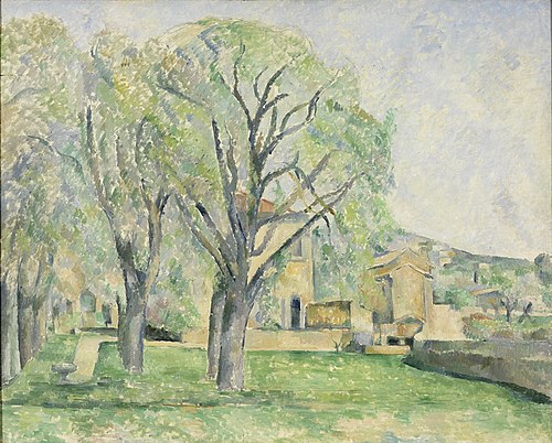 Marronniers et ferme du Jas de Bouffan, 1886, Paul Cézanne