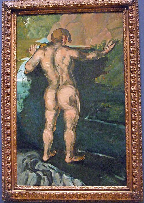 Le Baigneur au rocher, 1867, Paul Cézanne