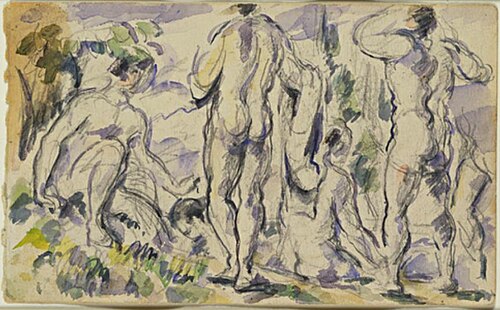 Baigneurs, 1850, Paul Cézanne