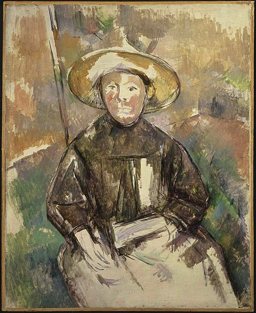 Child With A Straw Hat, 1899, Paul Cézanne