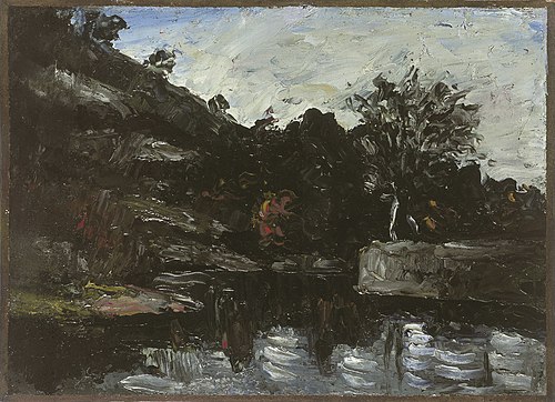Coin de rivière, 1865, Paul Cézanne