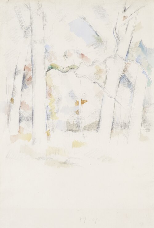 Sous-bois (Under the Trees), 1883, Paul Cézanne