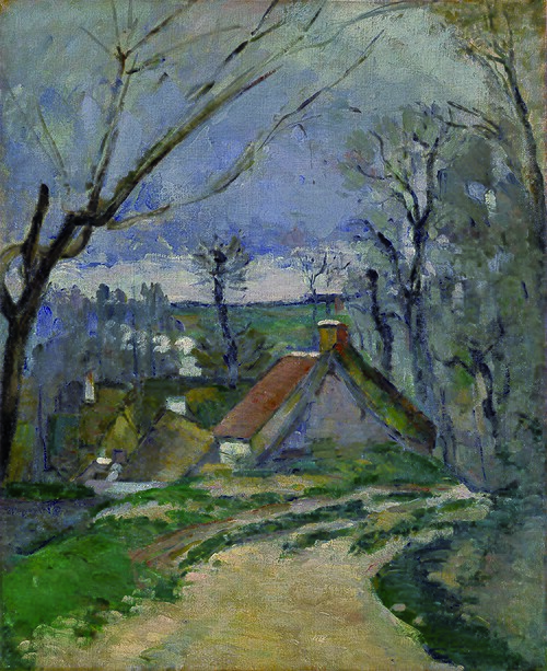 Chaumières à Auvers-sur-Oise, 1872, Paul Cézanne