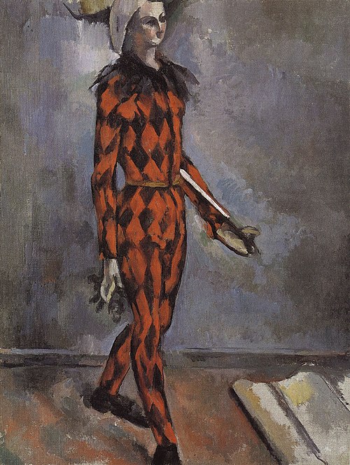 Harlequin, 1889, Paul Cézanne