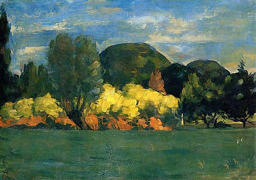 Bosquet au Jas de Bouffan, 1871, Paul Cézanne