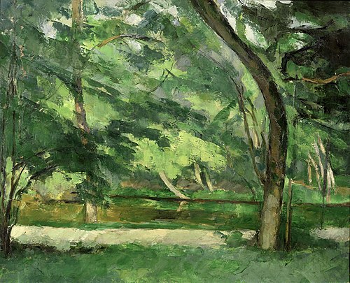 The Etang des Soeurs, Osny, near Pontoise, 1875, Paul Cézanne