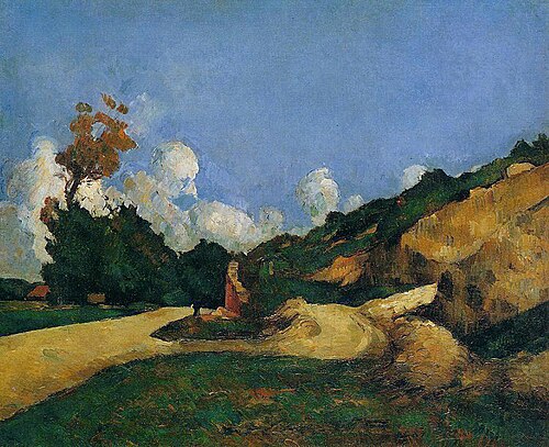 La route, 1871, Paul Cézanne