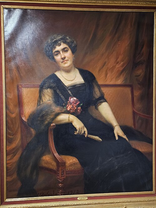 Retrato de Maria Amélia de Medeiros e Almeida, 1912, Veloso Salgado