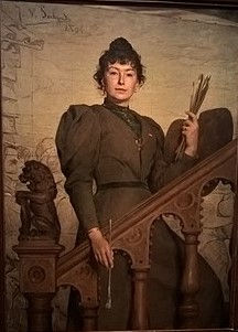 Portrait of Virginie Demont-Breton, 1894, Veloso Salgado