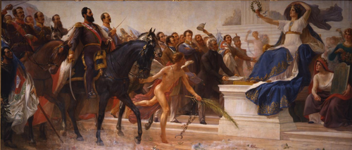 The Motherland Crowning Her Heroes, 1904, Veloso Salgado