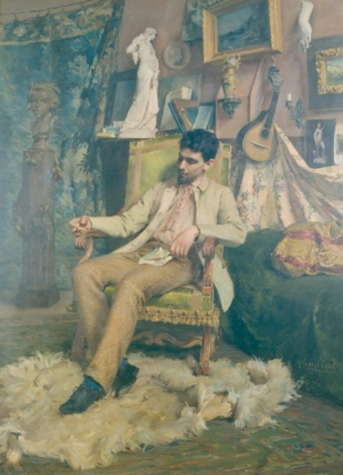 Portrait of Teixeira Lopes, 1889, Veloso Salgado