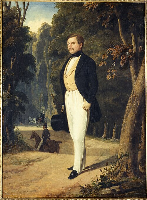 Portrait d'Augustin Grisier (1791-1865), maître d'armes, 1840, Alfred de Dreux