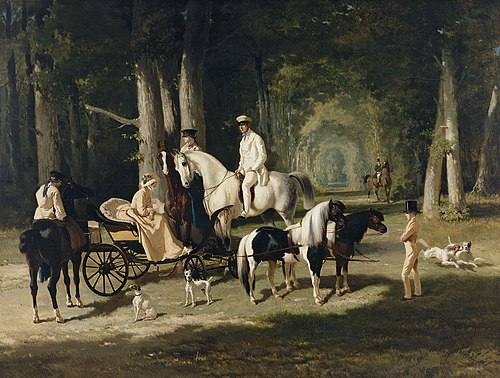 Monsieur et Madame Mosselman et leurs deux filles, 1848, Alfred de Dreux