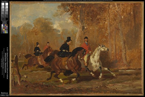 Equestrians in the Forest, 1847, Alfred de Dreux