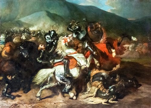 La bataille de Baugé - 22 mars 1421, 1839, Alfred de Dreux