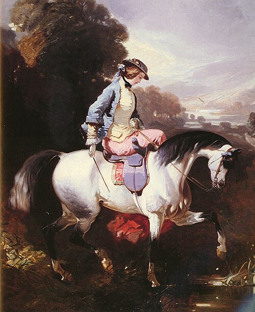 An Elegant Equestrienne, , Alfred de Dreux