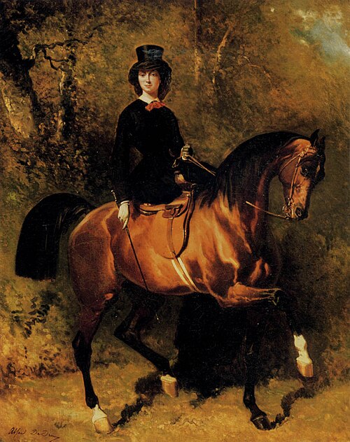 Une Amazone Au Bois De Boulogne, 1850, Alfred de Dreux