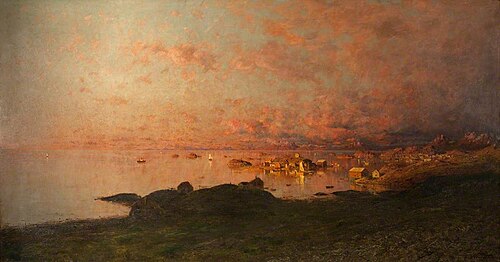 Midsummer Night, Lofoten, Norway, , Adelsteen Normann