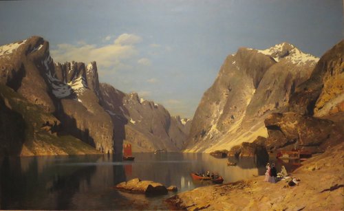 Vue du Romsdalfjord, 1875, 1875, Adelsteen Normann