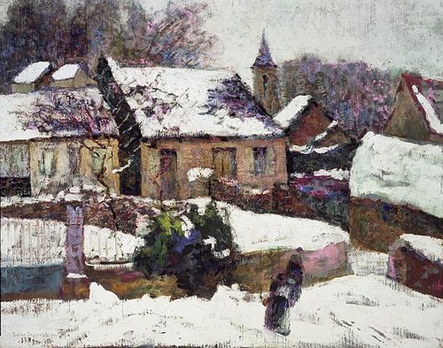 Neige mouillée, Auvergne, 1899, Victor Charreton