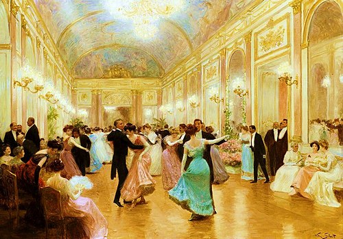The ball or an elegant evening, 1890, Victor Gilbert
