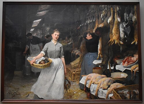 Market's Corner, 1900, Victor Gilbert