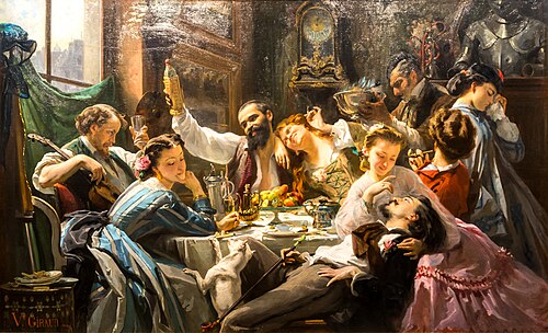 Lunch in the Studio, 1864, Victor Giraud