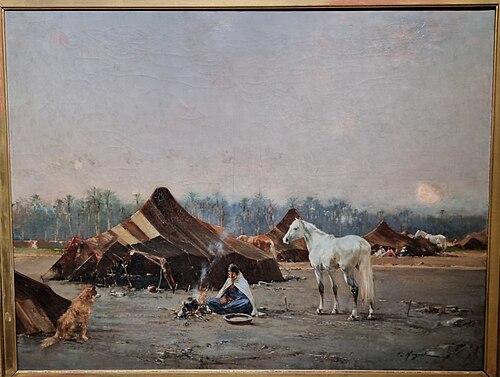 Campement à Biskra, 1801, Victor Huguet