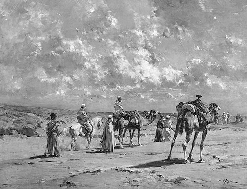 Arabs on the March, 1885, Victor Huguet
